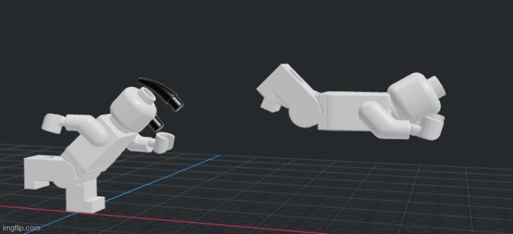 The throwing 3d model i made | made w/ Imgflip meme maker
