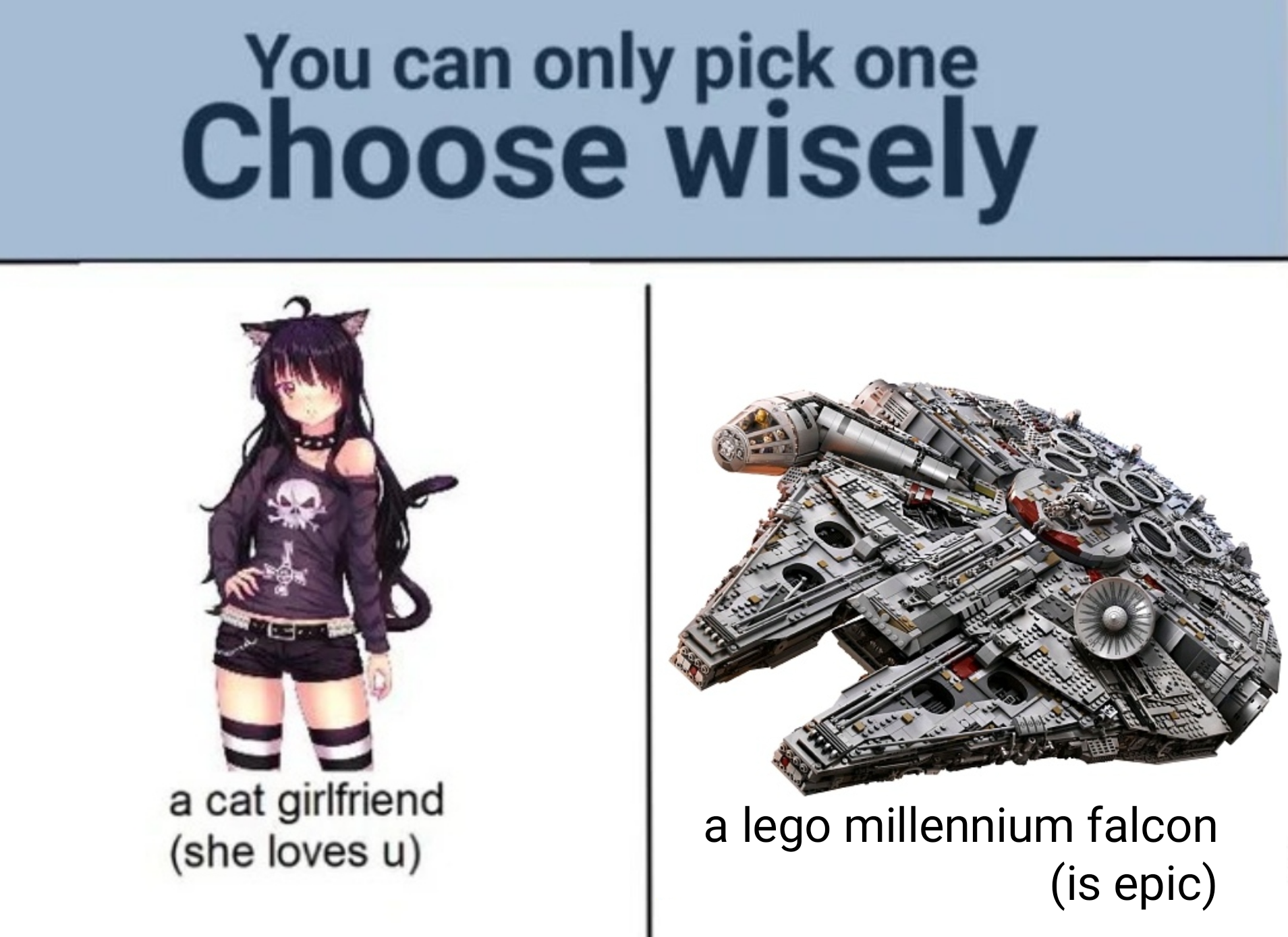 You can only pick one. Choose wisely. Blank Template Imgflip