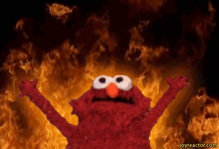 High Quality Elmo In Hell Blank Meme Template
