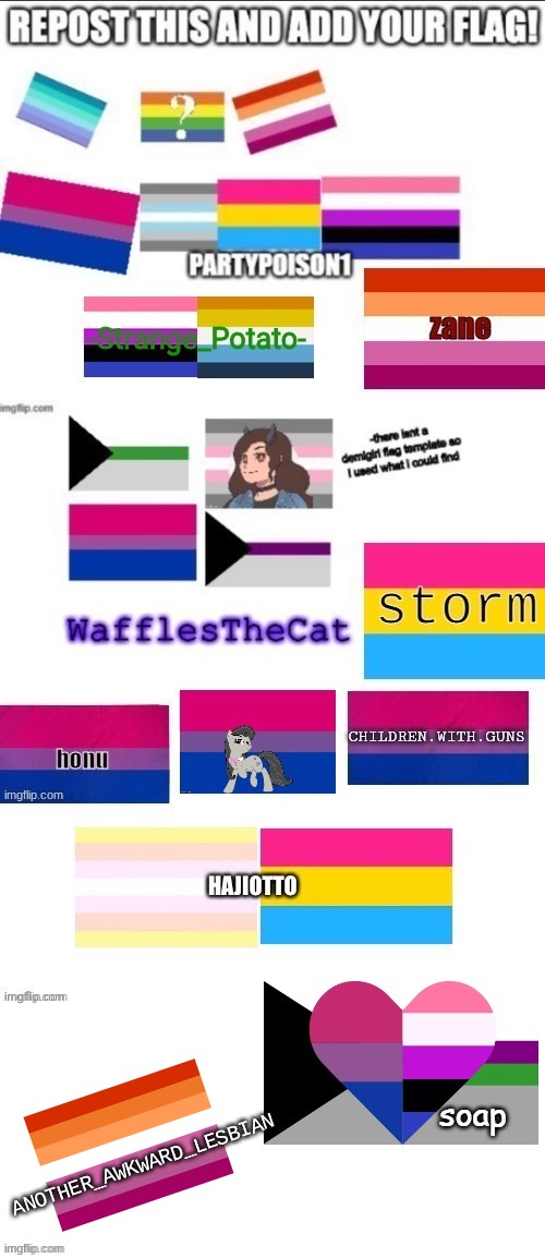 Haha long meme (Repost + your pride flag) | ANOTHER_AWKWARD_LESBIAN | made w/ Imgflip meme maker