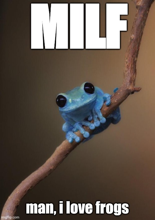 MILF | MILF; man, i love frogs | image tagged in small fact frog | made w/ Imgflip meme maker