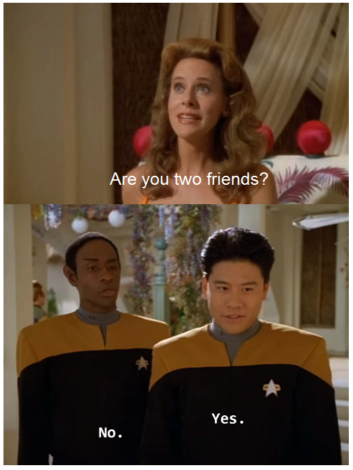 Are you two friends Blank Meme Template