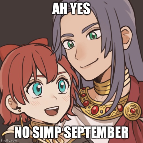 Sayori and Sephiroth | AH YES; NO SIMP SEPTEMBER | image tagged in sayori and sephiroth | made w/ Imgflip meme maker