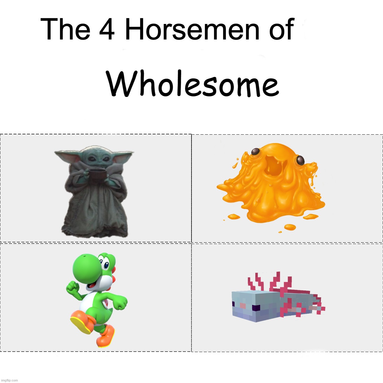 Four horsemen | Wholesome | image tagged in four horsemen | made w/ Imgflip meme maker