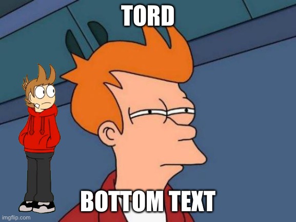 HOLY MONGOOSE IN A MONSTER TRUCK IT'S TORD | TORD; BOTTOM TEXT | image tagged in memes,futurama fry | made w/ Imgflip meme maker