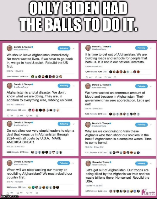 ONLY BIDEN HAD THE BALLS TO DO IT. | made w/ Imgflip meme maker