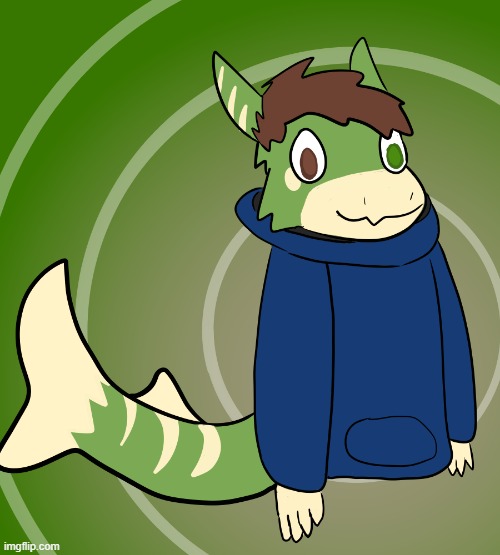 Pistachio the shark | image tagged in shark,furry | made w/ Imgflip meme maker