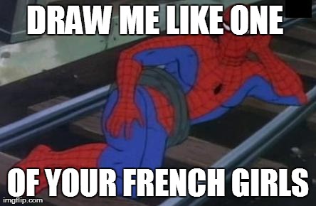Sexy Railroad Spiderman Meme | image tagged in memes,spiderman | made w/ Imgflip meme maker