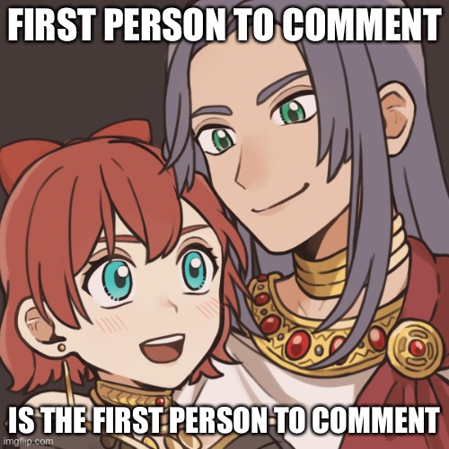 Sayori and Sephiroth | FIRST PERSON TO COMMENT; IS THE FIRST PERSON TO COMMENT | image tagged in sayori and sephiroth | made w/ Imgflip meme maker