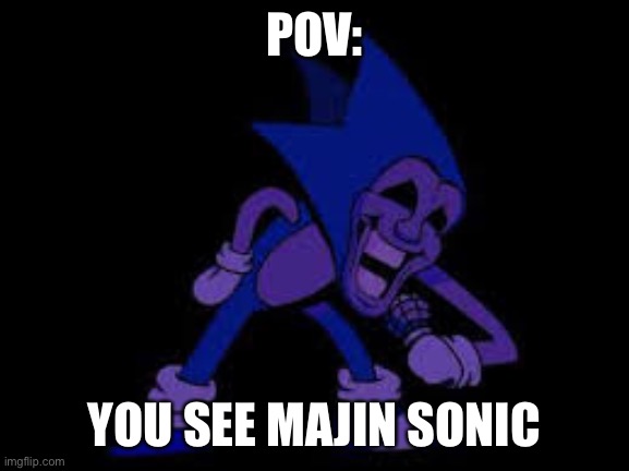 POV:; YOU SEE MAJIN SONIC | made w/ Imgflip meme maker