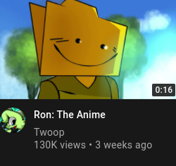 Ron: The Anime Blank Meme Template