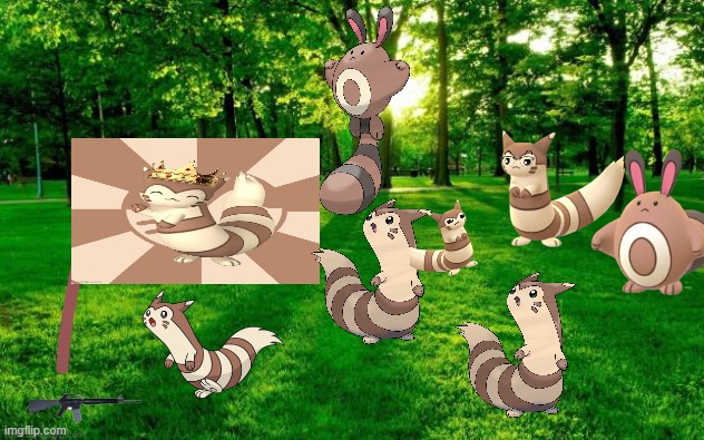 Furret's Colony | image tagged in landscape | made w/ Imgflip meme maker