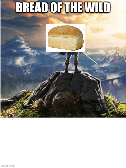 Why did I waste my time on this stupid meme | BREAD OF THE WILD | image tagged in gaming,bread,food,the legend of zelda breath of the wild,nintendo | made w/ Imgflip meme maker