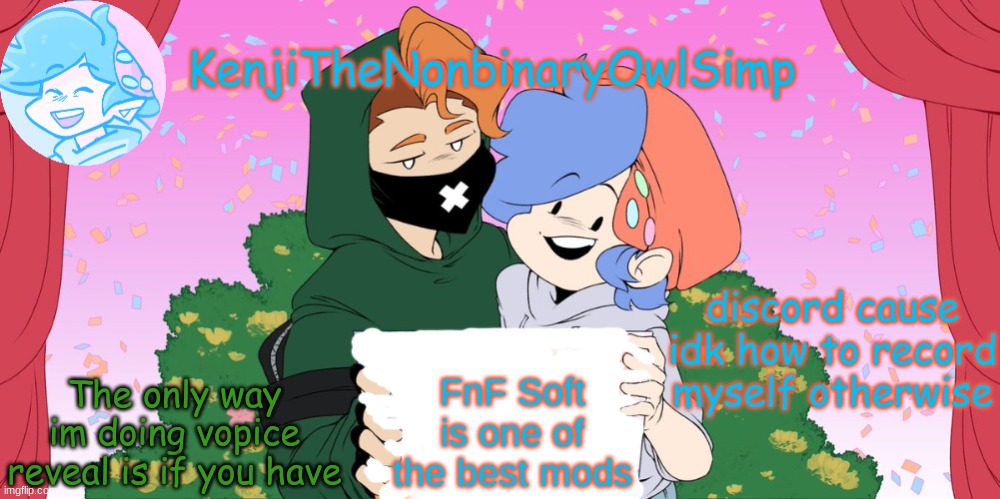 Soft Boyfriend cute | The only way im doing vopice reveal is if you have; discord cause idk how to record myself otherwise | image tagged in soft boyfriend cute | made w/ Imgflip meme maker