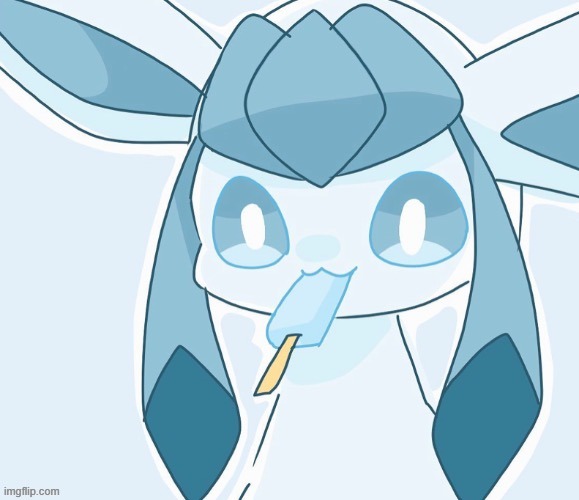 glaceon chain 1 | image tagged in glaceon vibing | made w/ Imgflip meme maker