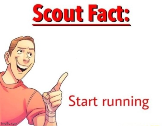 Scout Fact | image tagged in scout fact | made w/ Imgflip meme maker