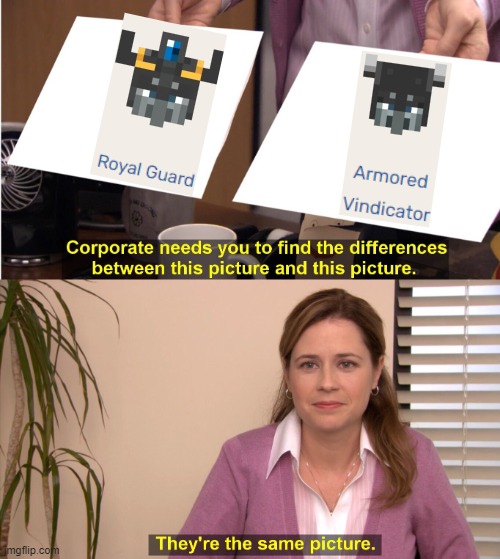 MC Dungeons meme | image tagged in memes,they're the same picture | made w/ Imgflip meme maker