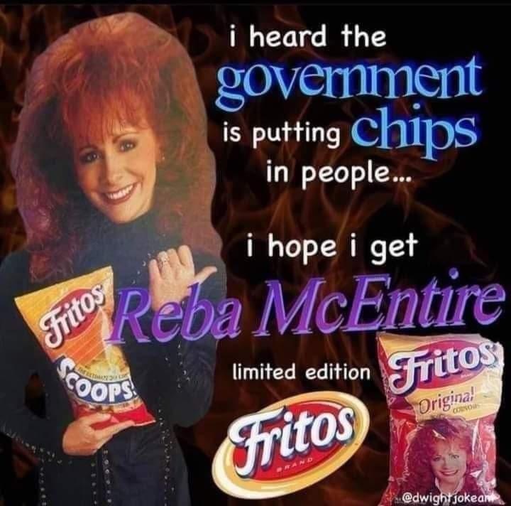 High Quality Chips in people Reba McEntire Blank Meme Template