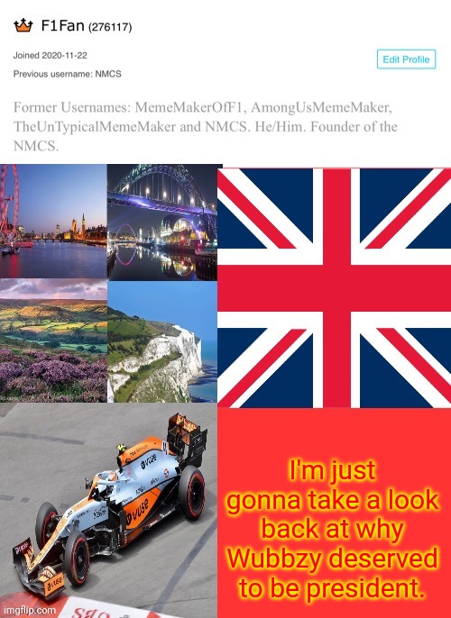 F1Fan Announcement Template | I'm just gonna take a look back at why Wubbzy deserved to be president. | image tagged in f1fan announcement template | made w/ Imgflip meme maker