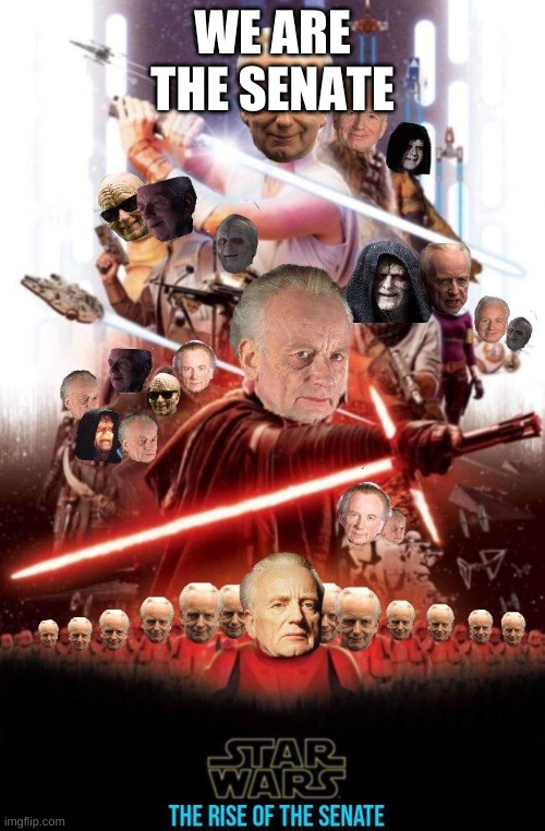 The rise of the senate | WE ARE THE SENATE | image tagged in the rise of the senate | made w/ Imgflip meme maker