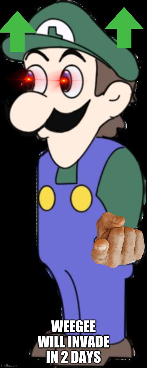 Weegee | WEEGEE WILL INVADE IN 2 DAYS | image tagged in weegee | made w/ Imgflip meme maker