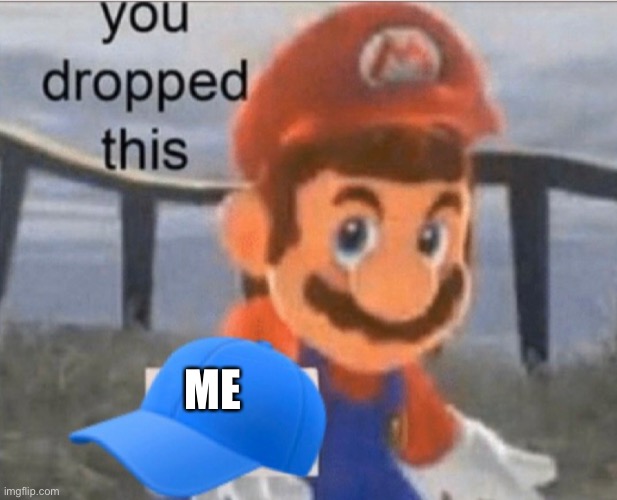 Mario cap | ME | image tagged in mario cap | made w/ Imgflip meme maker