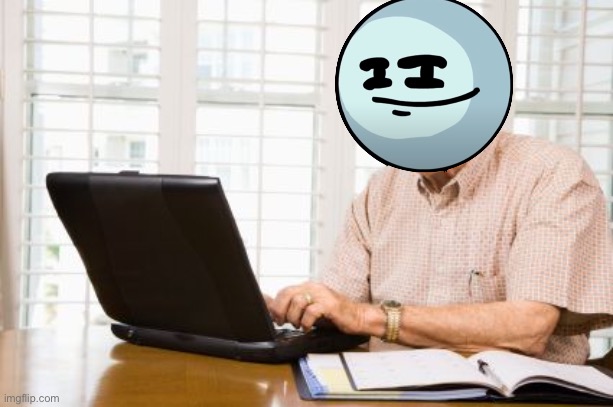 Old Man on Computer | image tagged in old man on computer | made w/ Imgflip meme maker