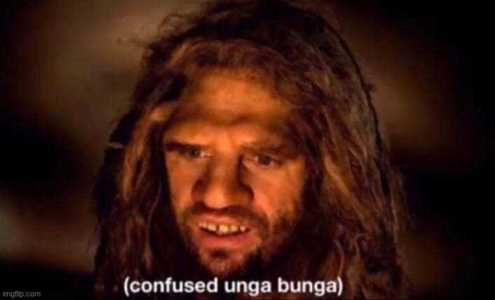 Confused Unga Bunga | image tagged in confused unga bunga | made w/ Imgflip meme maker