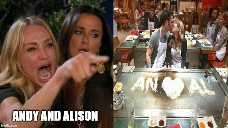 ANDY AND ALISON | image tagged in memes | made w/ Imgflip meme maker