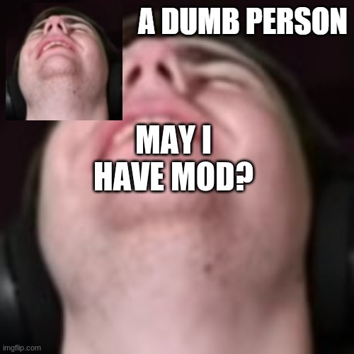 E | MAY I HAVE MOD? | image tagged in e | made w/ Imgflip meme maker