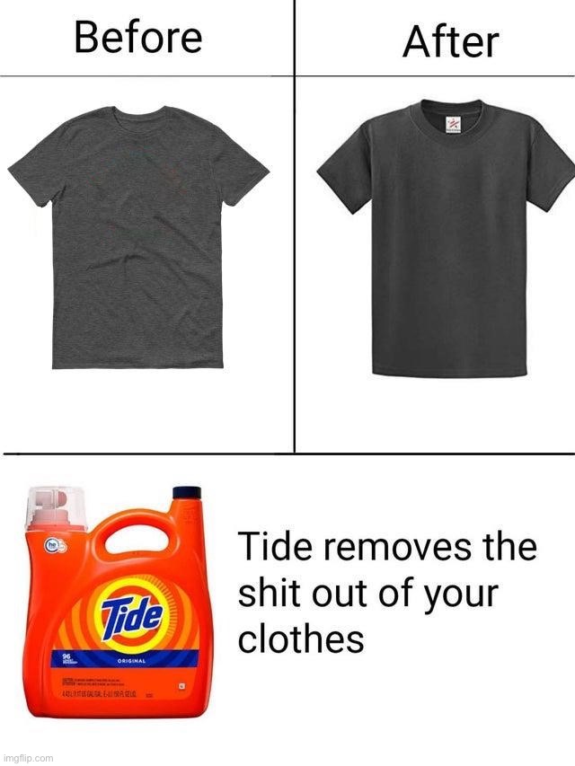 Those are two different shirts | image tagged in before and after | made w/ Imgflip meme maker