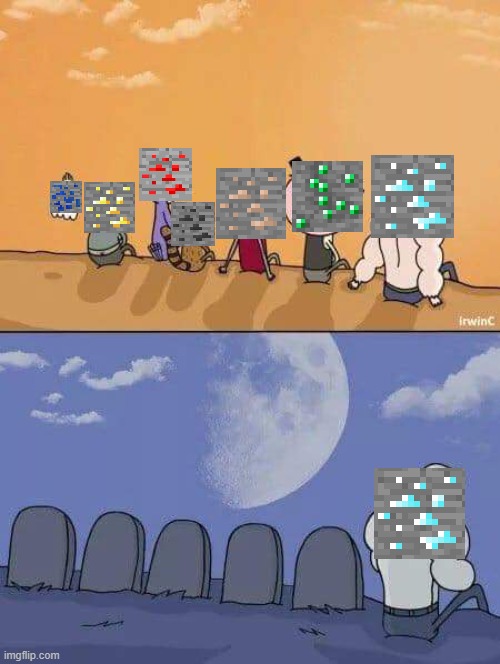 minecraft caves and cliffs update be like | image tagged in regular show everyone dies,minecraft,funny,lol so funny | made w/ Imgflip meme maker