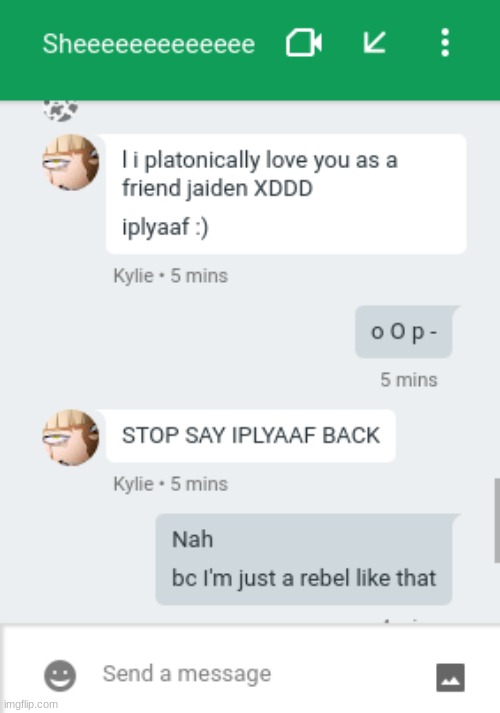 bc I'm just a rebel like that (XD) | made w/ Imgflip meme maker