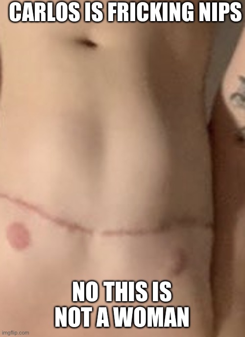CARLOS IS FRICKING NIPS; NO THIS IS NOT A WOMAN | made w/ Imgflip meme maker