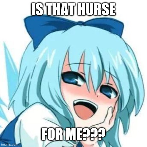 i see whta you did there anime meme | IS THAT HURSE FOR ME??? | image tagged in i see whta you did there anime meme | made w/ Imgflip meme maker