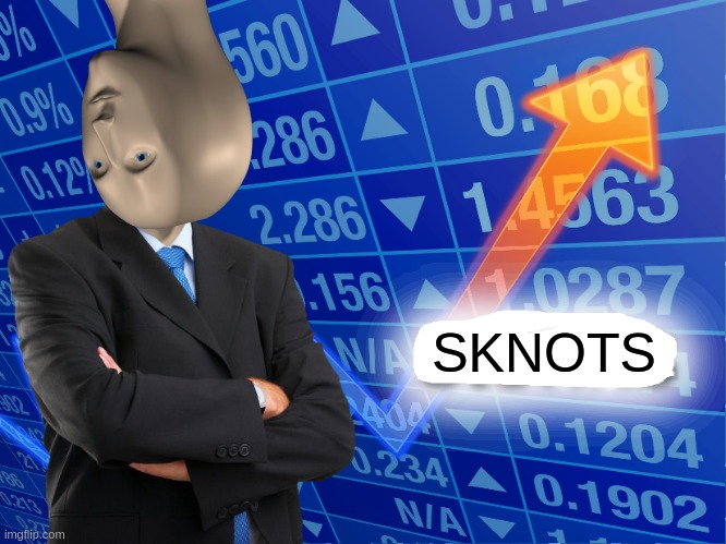 Empty Stonks | SKNOTS | image tagged in empty stonks | made w/ Imgflip meme maker