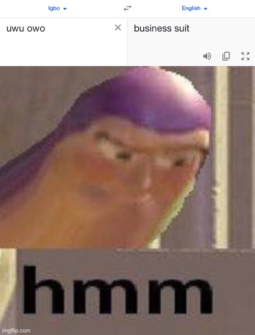 Sus | image tagged in buzz lightyear hmm | made w/ Imgflip meme maker