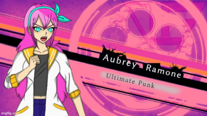 Aubrey in Danganronpa | image tagged in aubrey in danganronpa | made w/ Imgflip meme maker