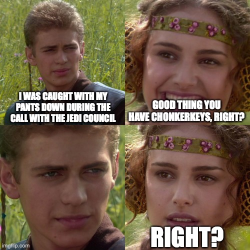 ChonkerKeys mechanical keypad gives you control over video calls 10 Anakin/Padme on ChonkerKeys