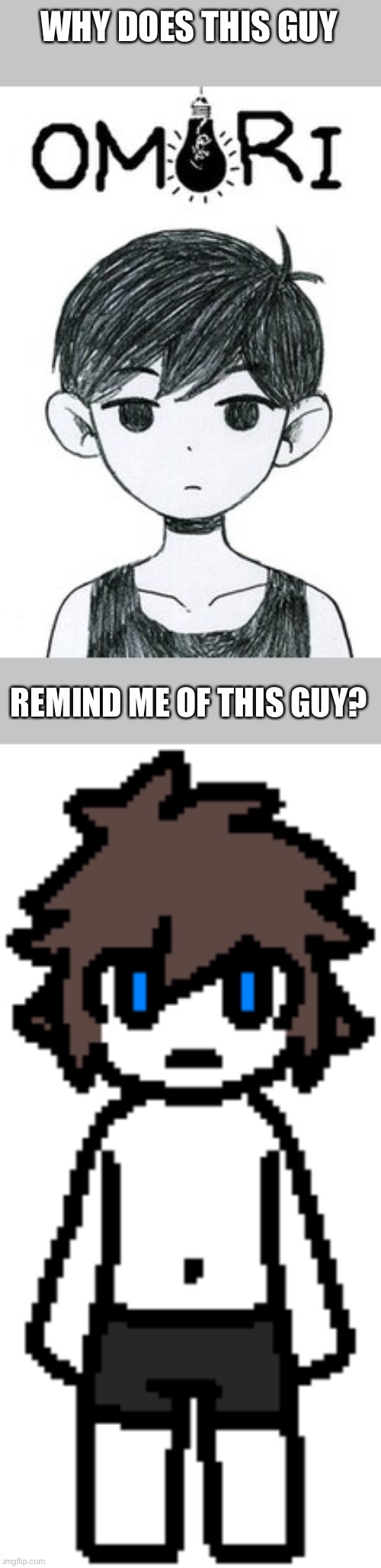 WHY DOES THIS GUY; REMIND ME OF THIS GUY? | made w/ Imgflip meme maker