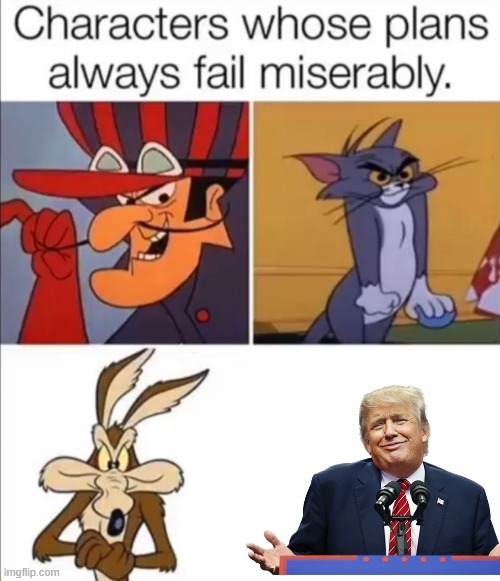 Characters whose plans always fail miserably | image tagged in characters whose plans always fail miserably | made w/ Imgflip meme maker