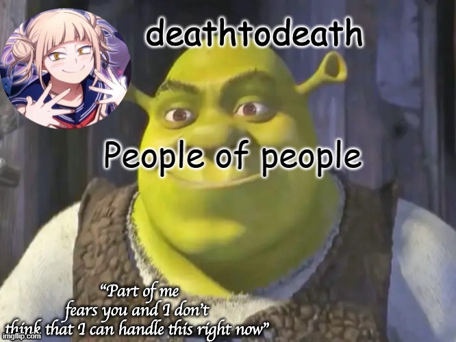 death2death template | People of people | image tagged in death2death template | made w/ Imgflip meme maker