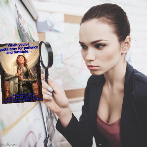 Woman with magnifying glass | image tagged in woman with magnifying glass | made w/ Imgflip meme maker