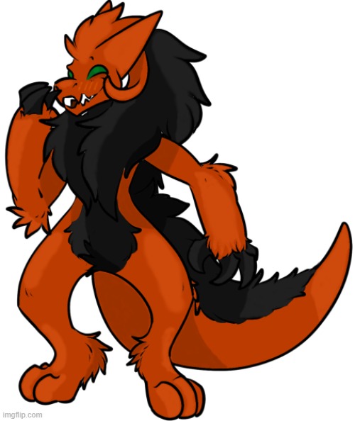 This is Orange, my Wickerbeast OC (I need to work on a personality for him) | made w/ Imgflip meme maker