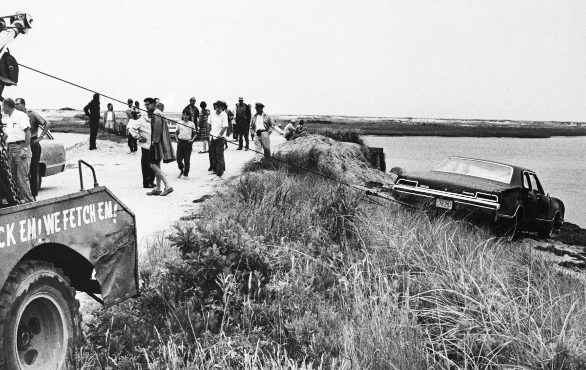 High Quality Kennedy Car at Chappaquiddick Blank Meme Template