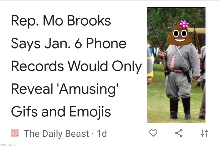 Mo Brooks | image tagged in emoji,poop,traitor,alabama | made w/ Imgflip meme maker