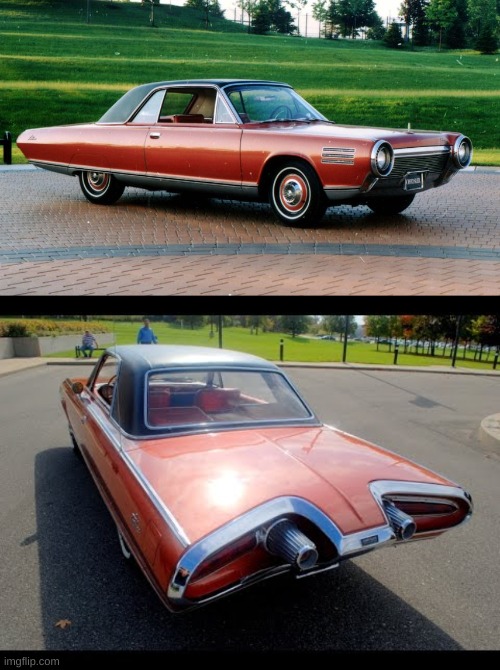 chrysler turbine, stats in comments | made w/ Imgflip meme maker