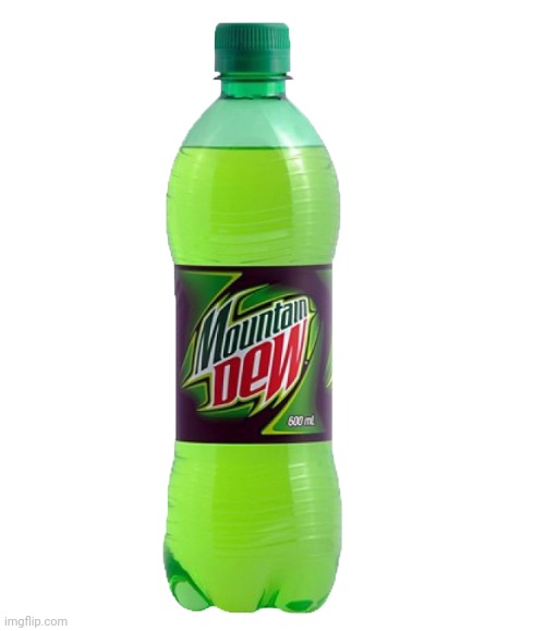 Transparent mountain dew | image tagged in mountain dew,new template,transparent,soda | made w/ Imgflip meme maker