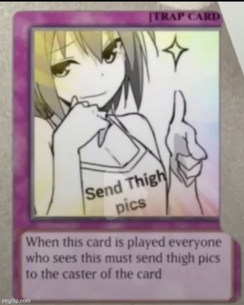 High Quality send thigh pics Blank Meme Template