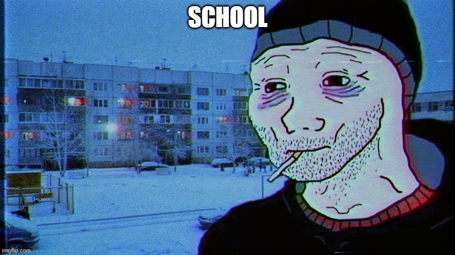 school | SCHOOL | image tagged in skola | made w/ Imgflip meme maker